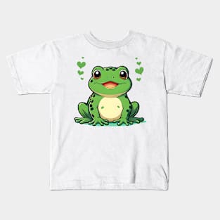 Cute cartoon Frog Kids T-Shirt